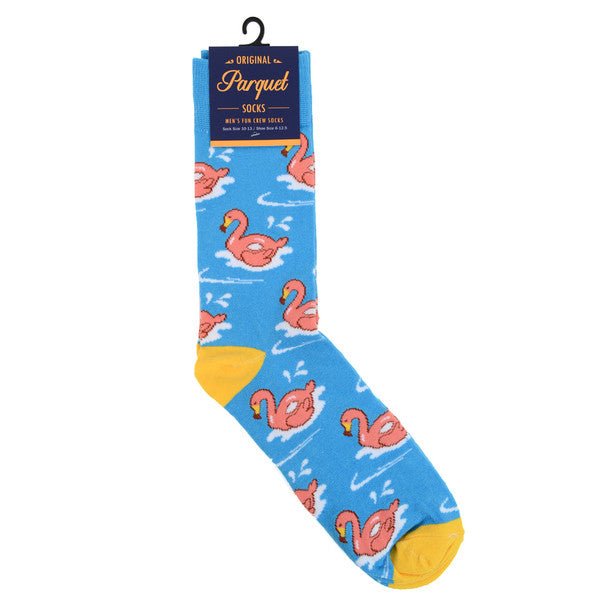 Men's Flamingo Novelty Socks - NVS19299 - Bundle Bus