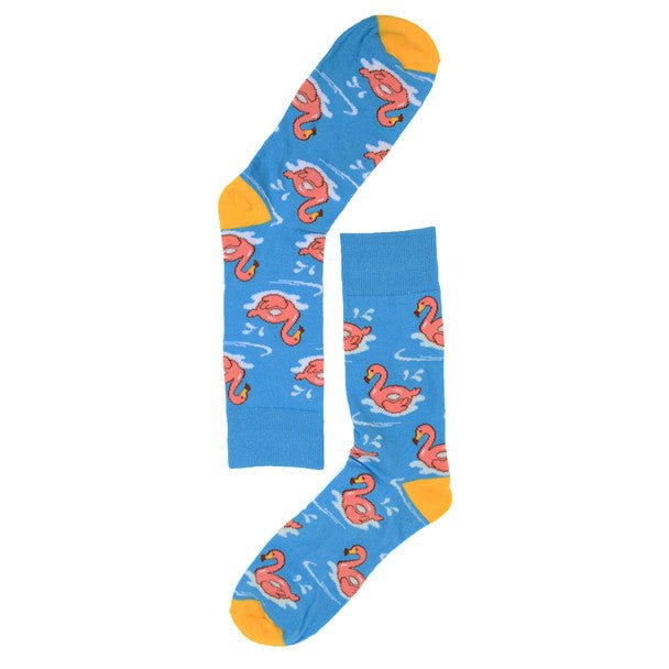 Men's Flamingo Novelty Socks - NVS19299 - Bundle Bus