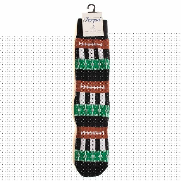 Men's Football Game Novelty Socks- NVS19623-BK - Bundle Bus