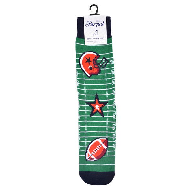 Men's Football Novelty Socks - NVS19575-GRN - Bundle Bus
