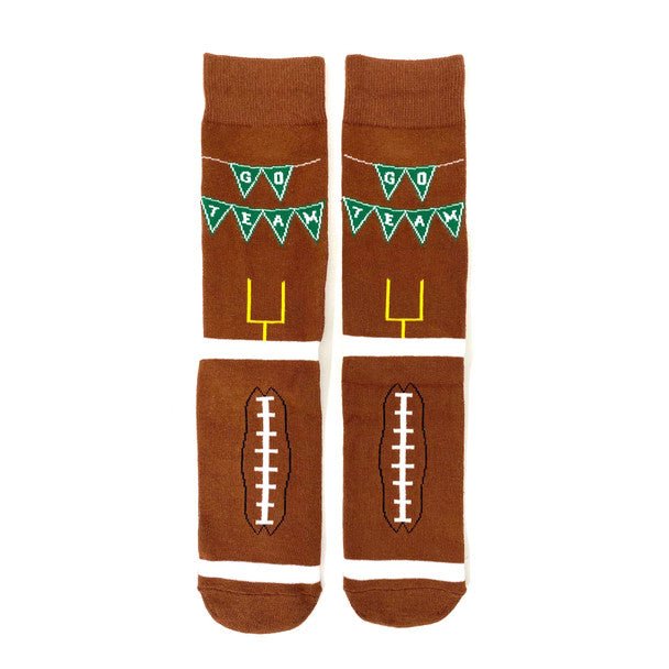 Men's Football Touchdown Novelty Socks- NVS19622-BR - Bundle Bus