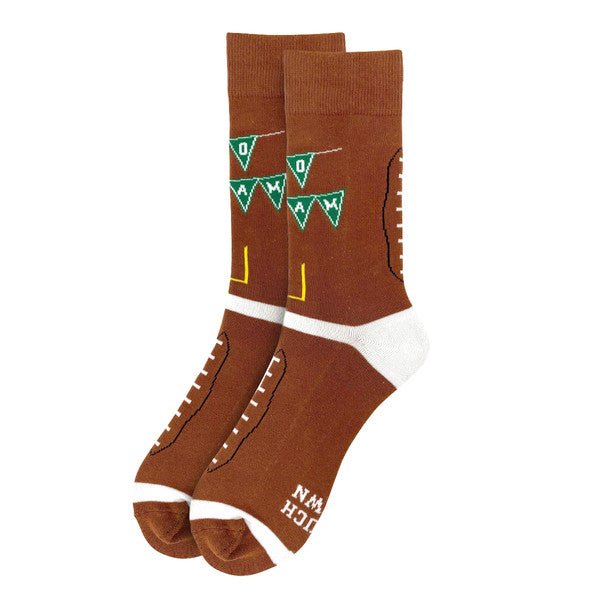 Men's Football Touchdown Novelty Socks- NVS19622-BR - Bundle Bus