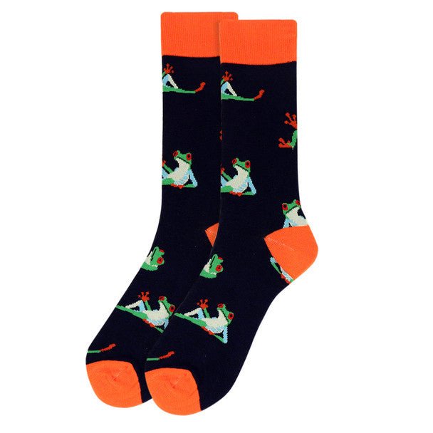 Men's Frog Novelty Socks - NVS19504-NV - Bundle Bus