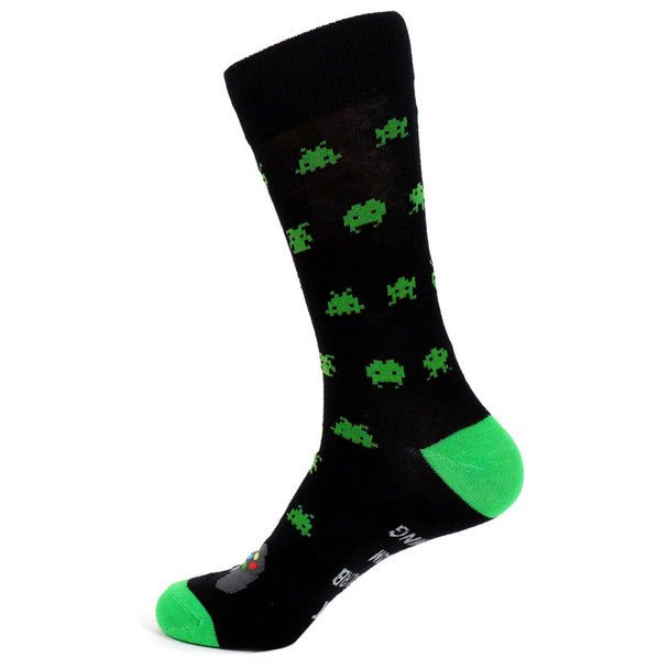 Men's Gaming Novelty Socks - NVS19523-BK - Bundle Bus