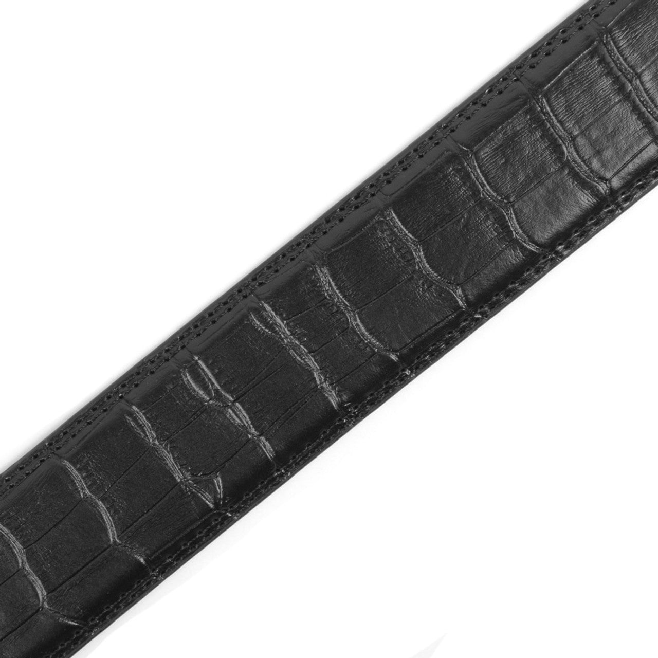 Men's Genuine Leather Sliding Buckle Ratchet Belt MGLBB20-A - Bundle Bus
