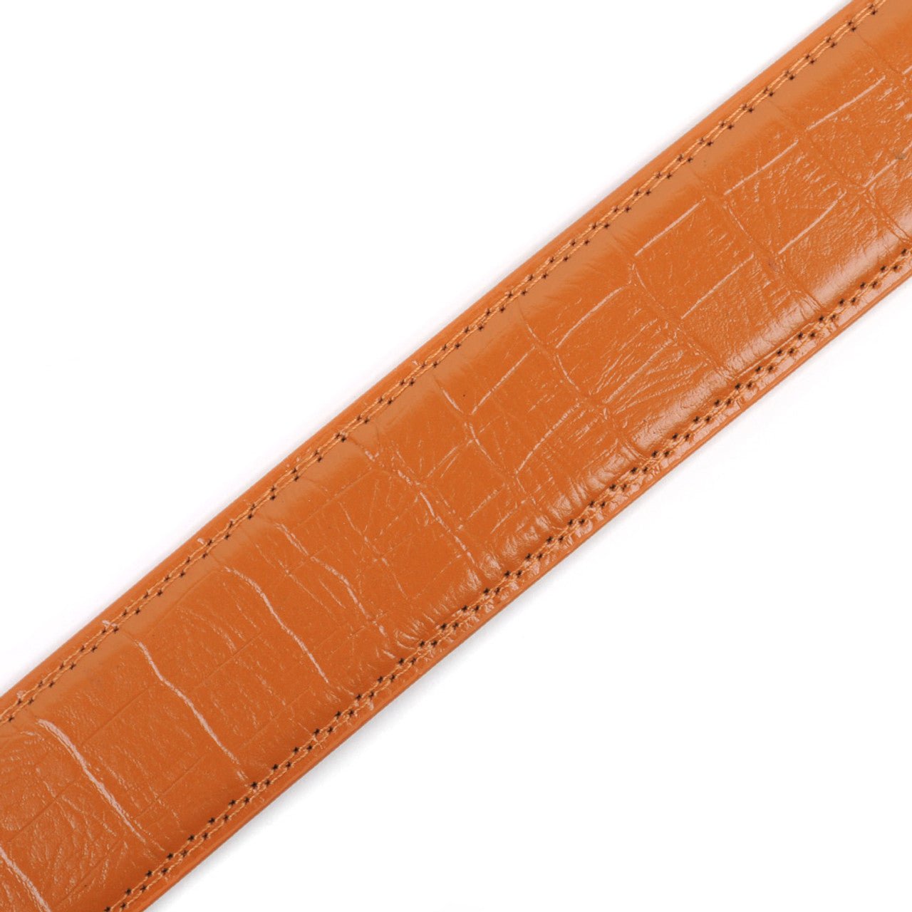 Men's Genuine Leather Sliding Buckle Ratchet Belt MGLBB20-A - Bundle Bus