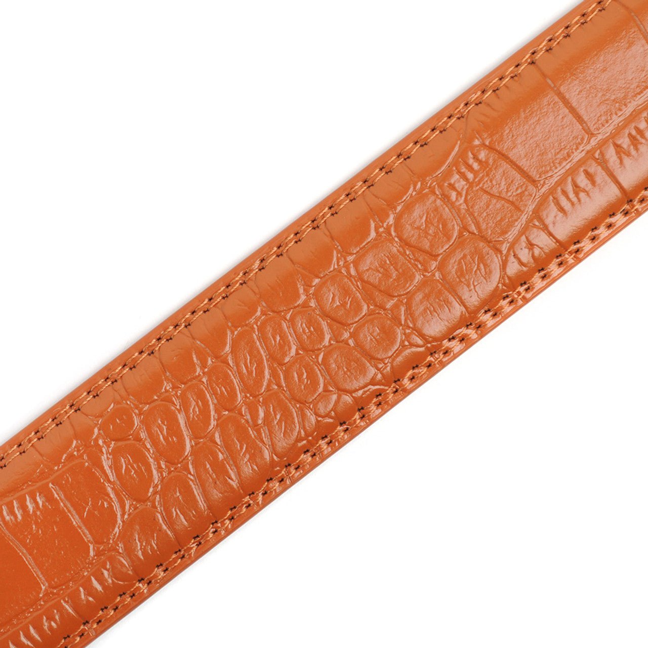 Men's Genuine Leather Sliding Buckle Ratchet Belt MGLBB20-A - Bundle Bus