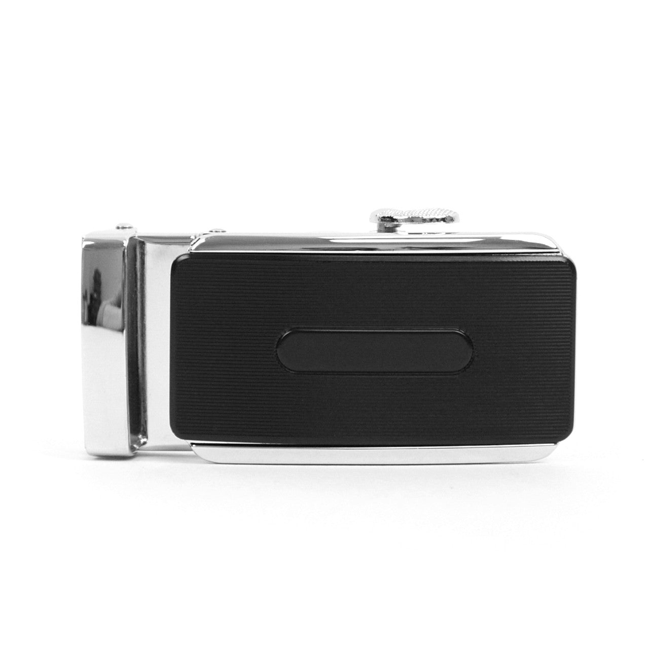 Men's Genuine Leather Sliding Buckle Ratchet Belt MGLBB29 - Bundle Bus