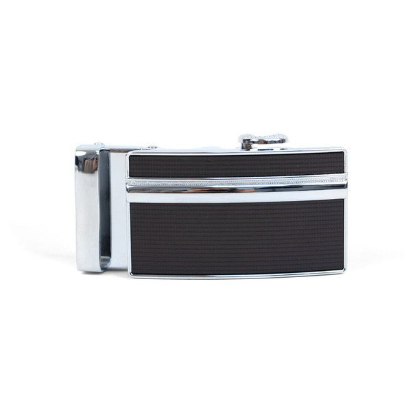 Men's Genuine Leather Sliding Buckle Ratchet Belt MGLBB32 - Bundle Bus