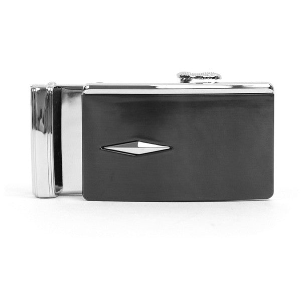 Men's Genuine Leather Sliding Buckle Ratchet Belt MGLBB35 - Bundle Bus