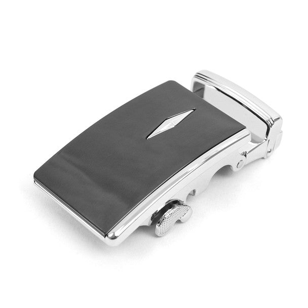 Men's Genuine Leather Sliding Buckle Ratchet Belt MGLBB35 - Bundle Bus