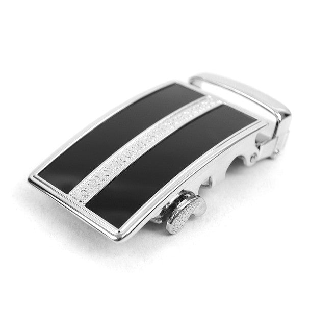 Men's Genuine Leather Sliding Buckle Ratchet Belt MGLBB43 - Bundle Bus