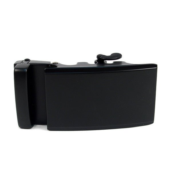 Men's Genuine Leather Sliding Buckle Ratchet Belt - MGLBB53 - Bundle Bus
