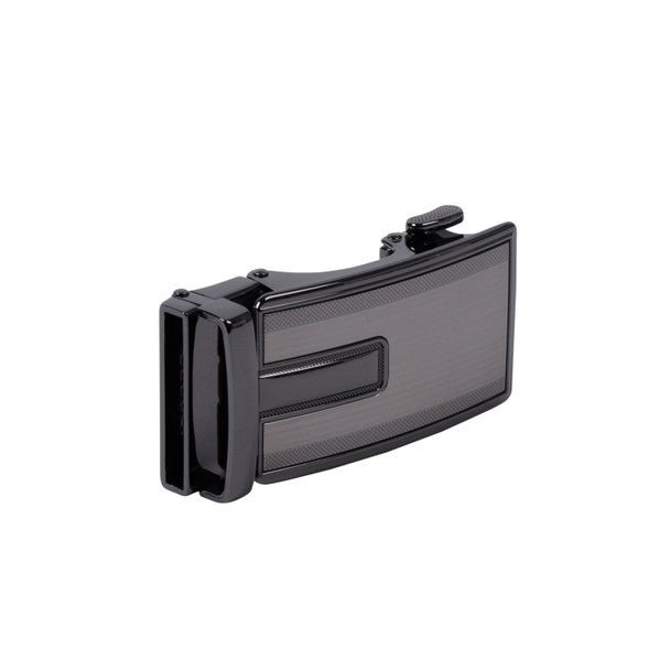 Men's Genuine Leather Sliding Buckle Ratchet Belt-MGLBB67 - Bundle Bus