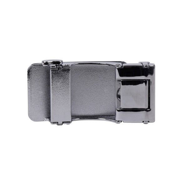 Men's Genuine Leather Sliding Buckle Ratchet Belt-MGLBB68 - Bundle Bus