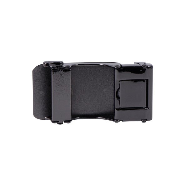 Men's Genuine Leather Sliding Buckle Ratchet Belt-MGLBB70 - Bundle Bus
