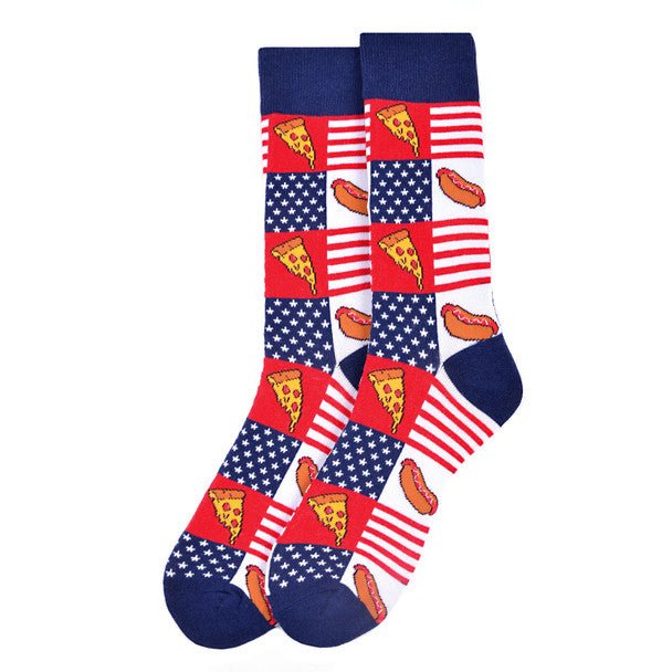 Men's Hot Dog & Pizza Novelty Socks - NVS19564 - Bundle Bus