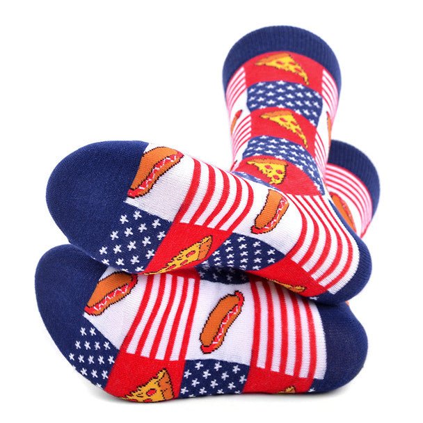 Men's Hot Dog & Pizza Novelty Socks - NVS19564 - Bundle Bus