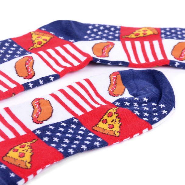 Men's Hot Dog & Pizza Novelty Socks - NVS19564 - Bundle Bus