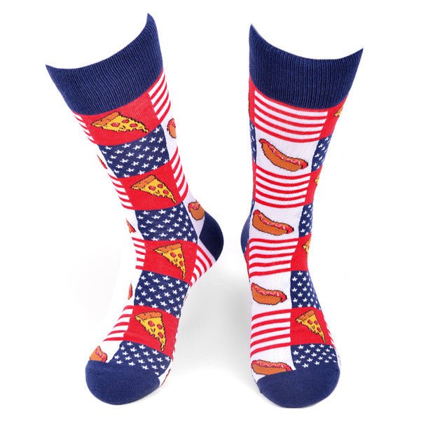 Men's Hot Dog & Pizza Novelty Socks - NVS19564 - Bundle Bus
