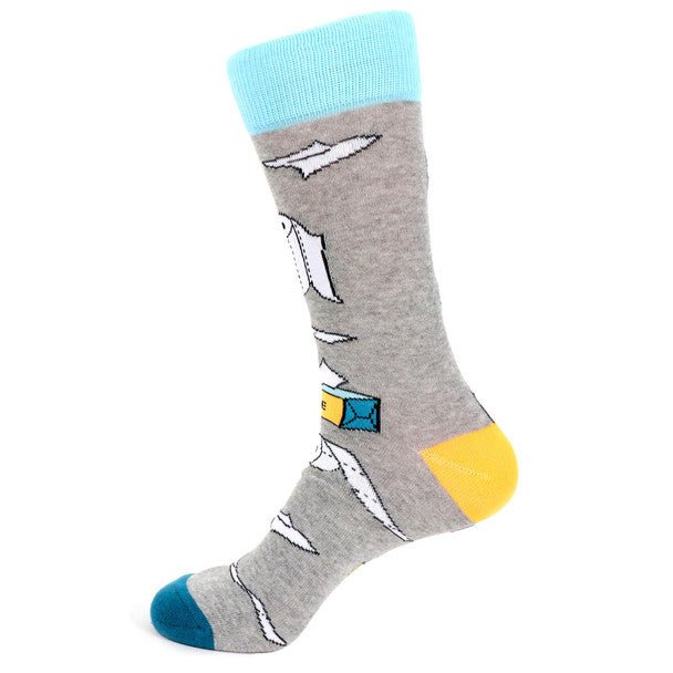 Men's Kayak Novelty Socks - NVS19541-BK - Bundle Bus