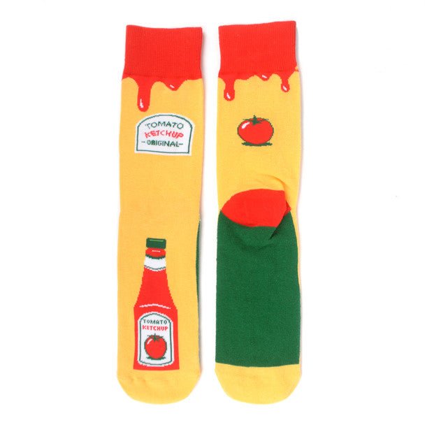 Men's Ketchup Bottle Novelty Socks - NVS19590 - Bundle Bus