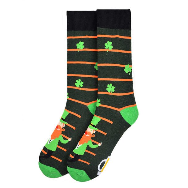 Men's Leprechaun Novelty Socks - NVS19555 - Bundle Bus