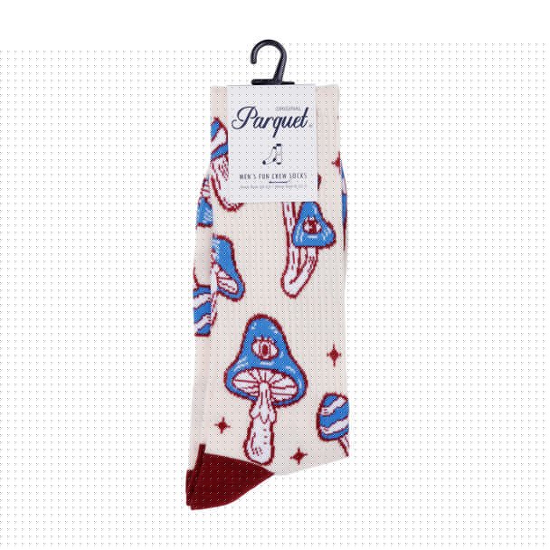 Men's Magic Mushroom Novelty Socks - NVPS2036-BL - Bundle Bus