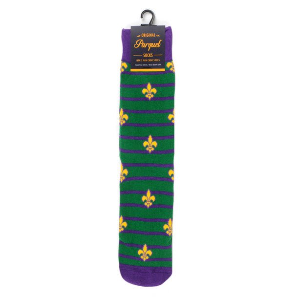 Men's Mardi Gras Novelty Socks - NVS19592 - Bundle Bus