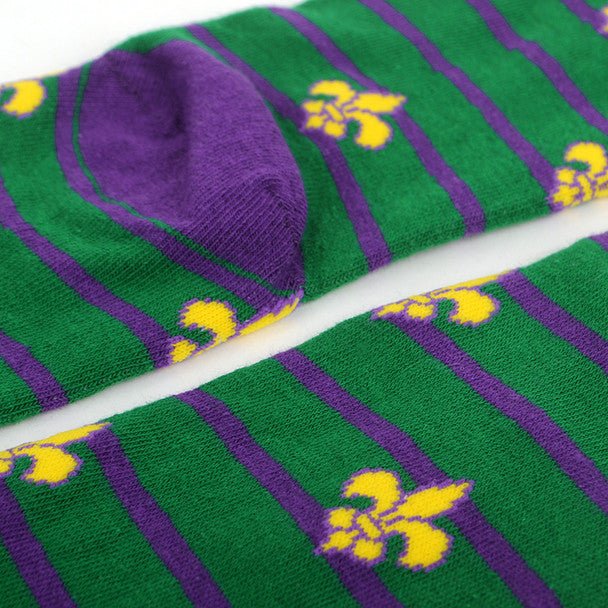 Men's Mardi Gras Novelty Socks - NVS19592 - Bundle Bus