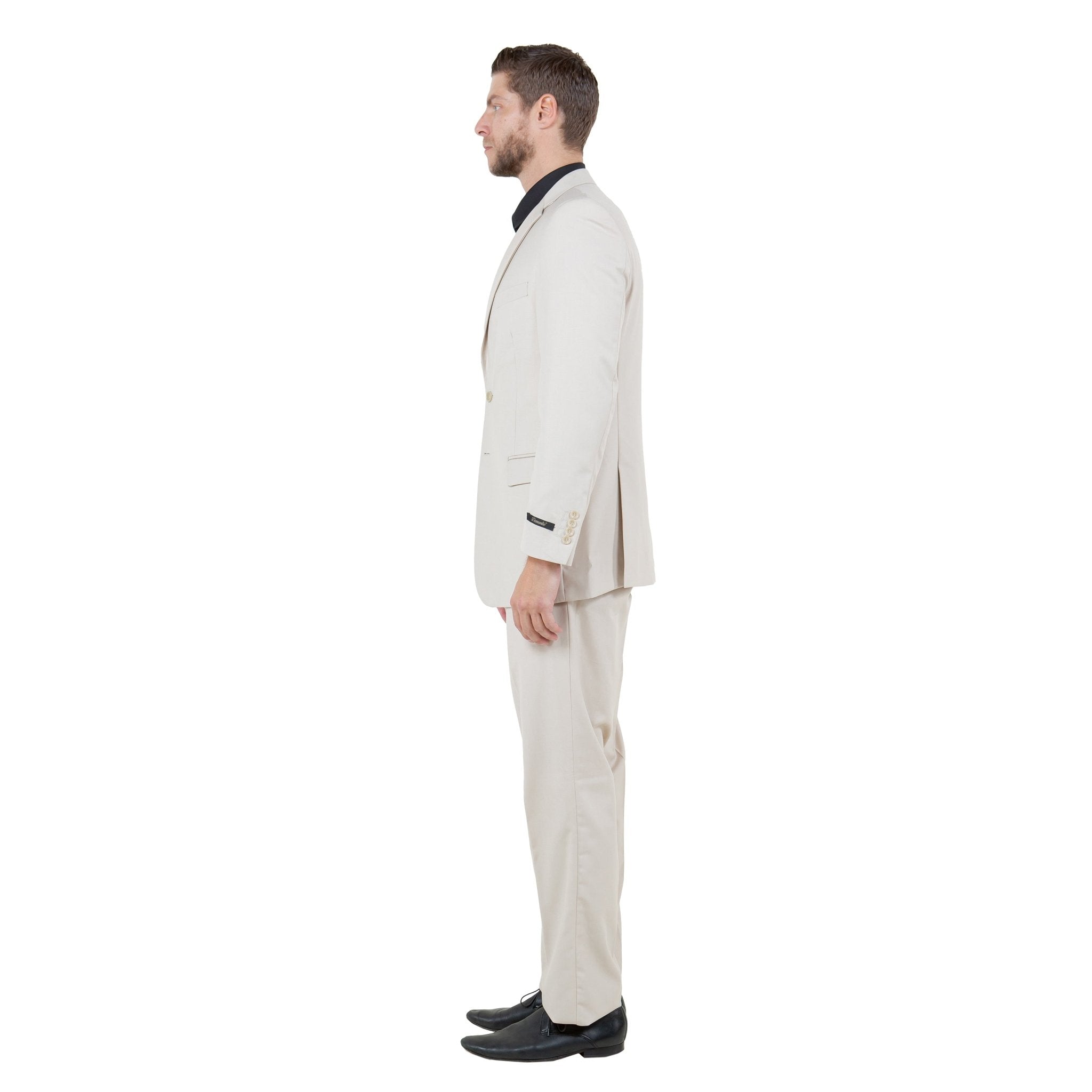 Men's Modern - Fit 3 - Piece Suit Set w/ Jacket, Vest and Pants - Bundle Bus