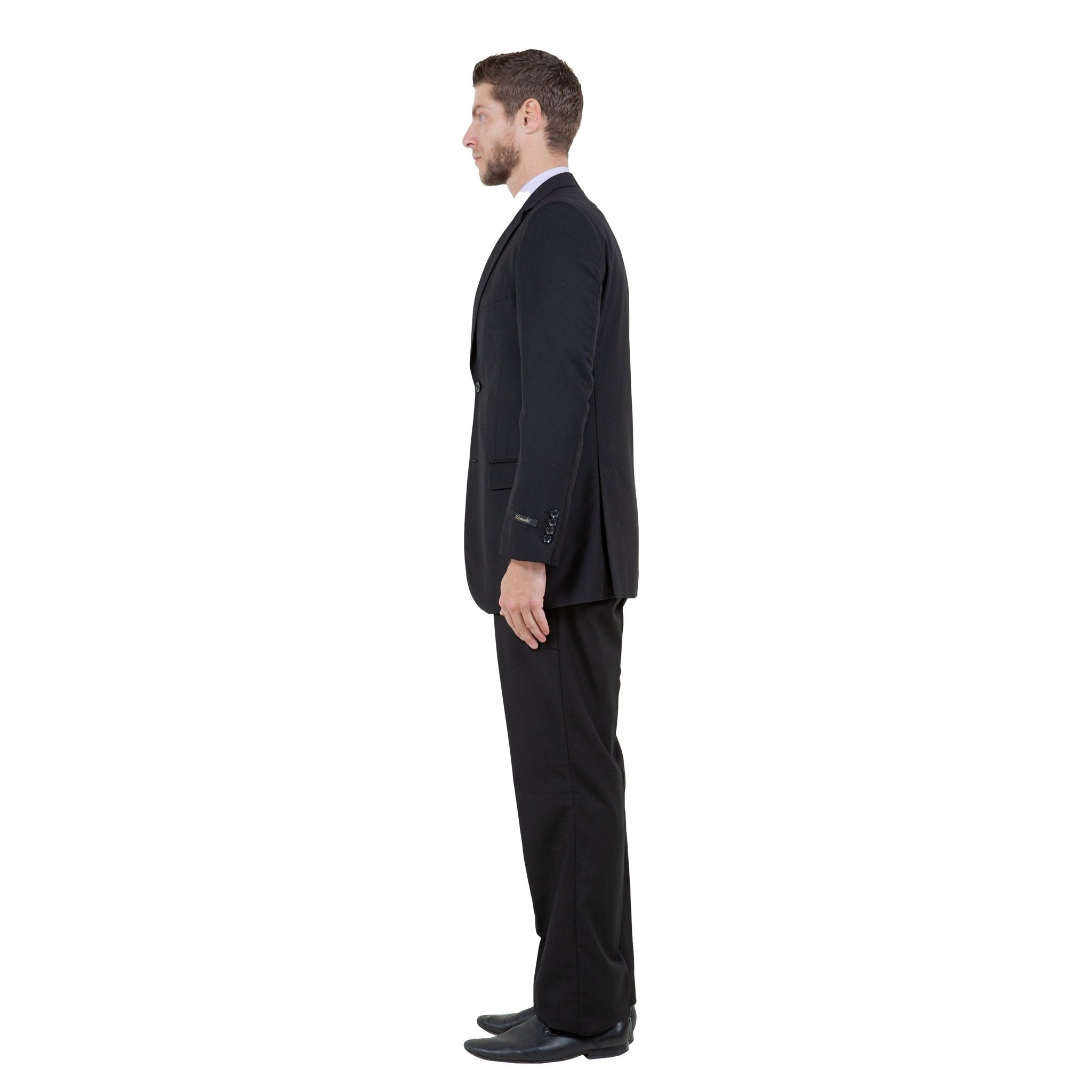 Men's Modern - Fit 3 - Piece Suit Set w/ Jacket, Vest and Pants - Bundle Bus