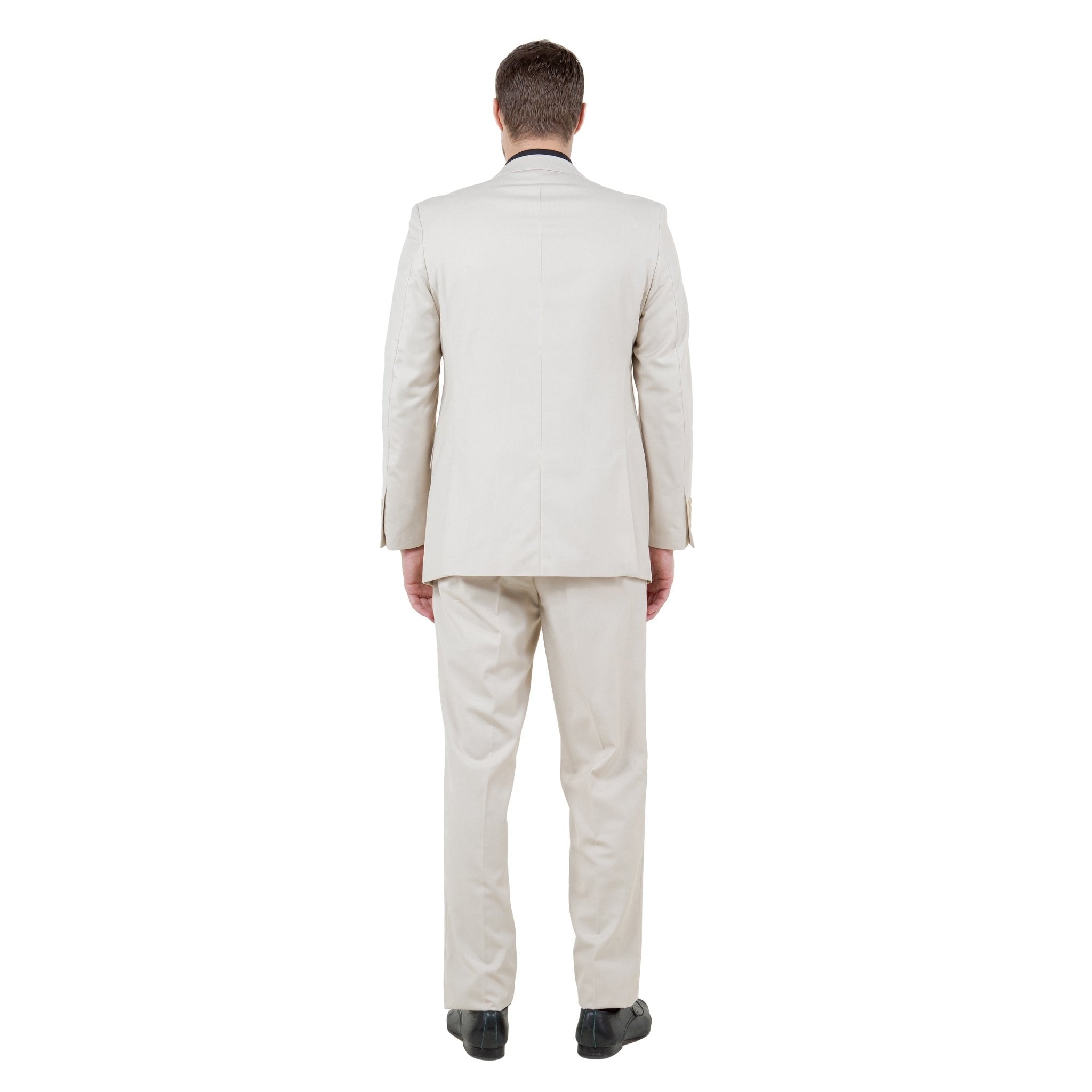 Men's Modern - Fit 3 - Piece Suit Set w/ Jacket, Vest and Pants - Bundle Bus