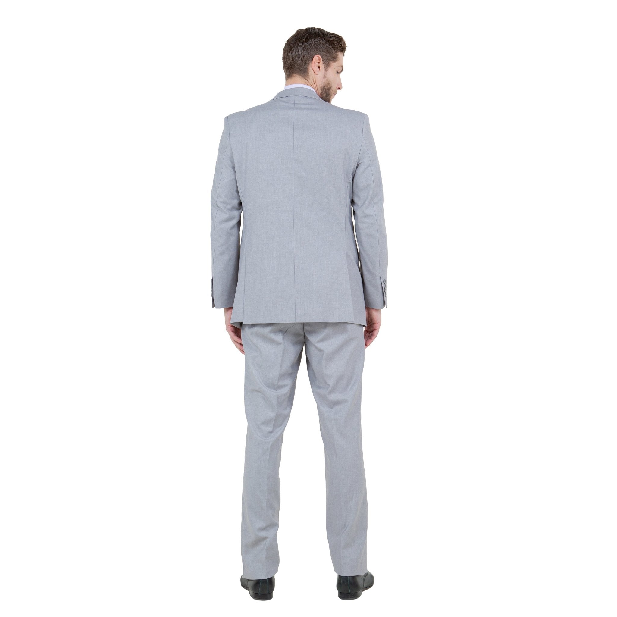Men's Modern - Fit 3 - Piece Suit Set w/ Jacket, Vest and Pants - Bundle Bus