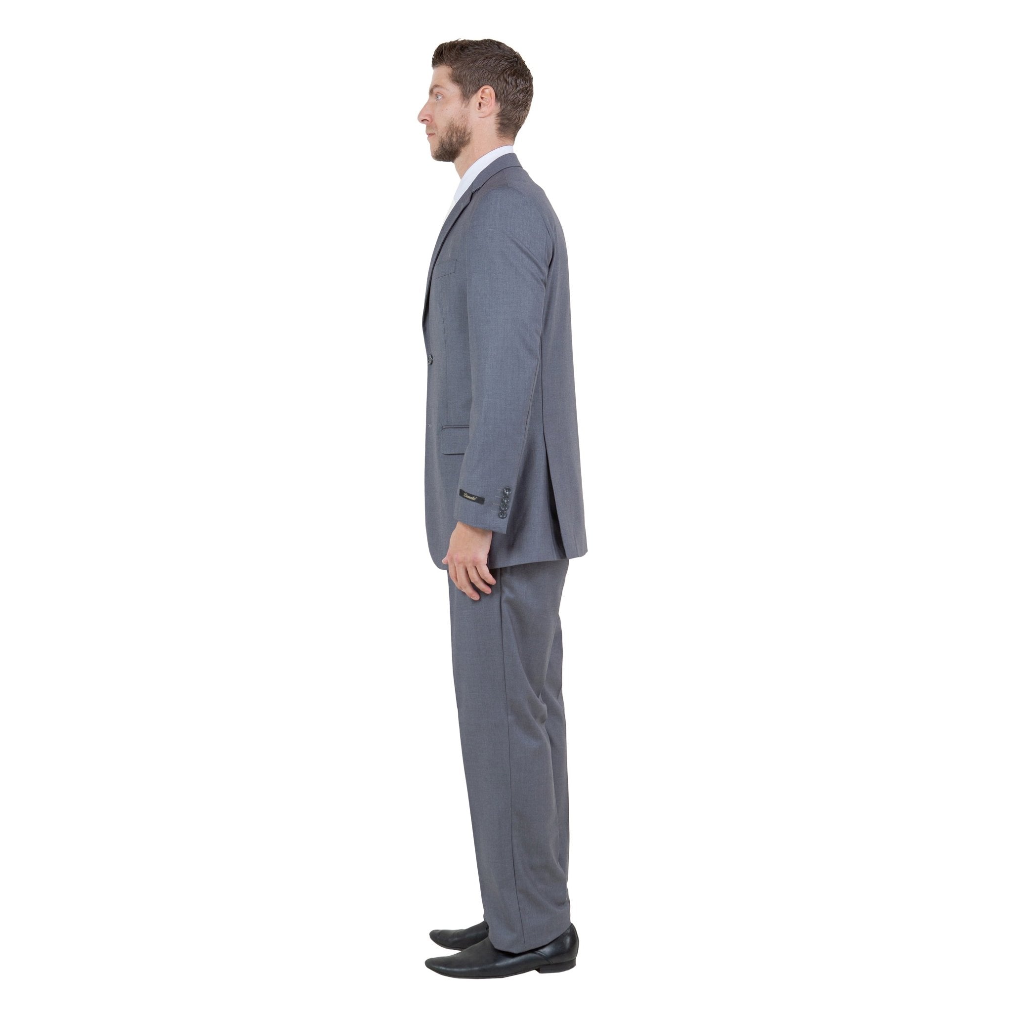 Men's Modern - Fit 3 - Piece Suit Set w/ Jacket, Vest and Pants - Bundle Bus
