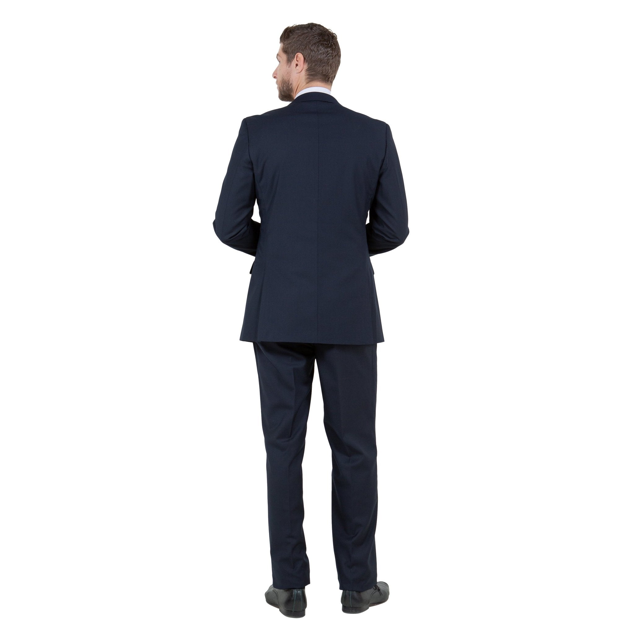 Men's Modern - Fit 3 - Piece Suit Set w/ Jacket, Vest and Pants - Bundle Bus