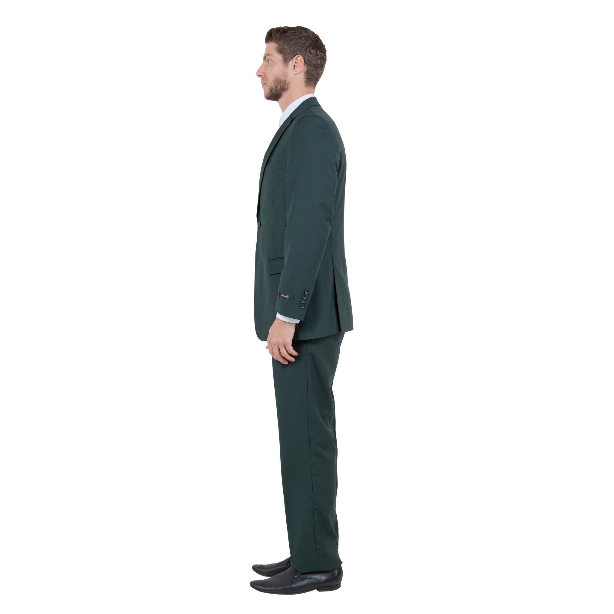 Men's Modern - Fit 3 - Piece Suit Set w/ Jacket, Vest and Pants - Bundle Bus