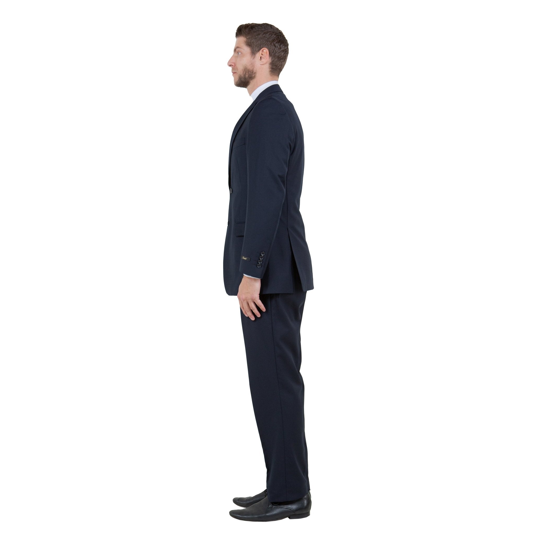 Men's Modern - Fit 3 - Piece Suit Set w/ Jacket, Vest and Pants - Bundle Bus