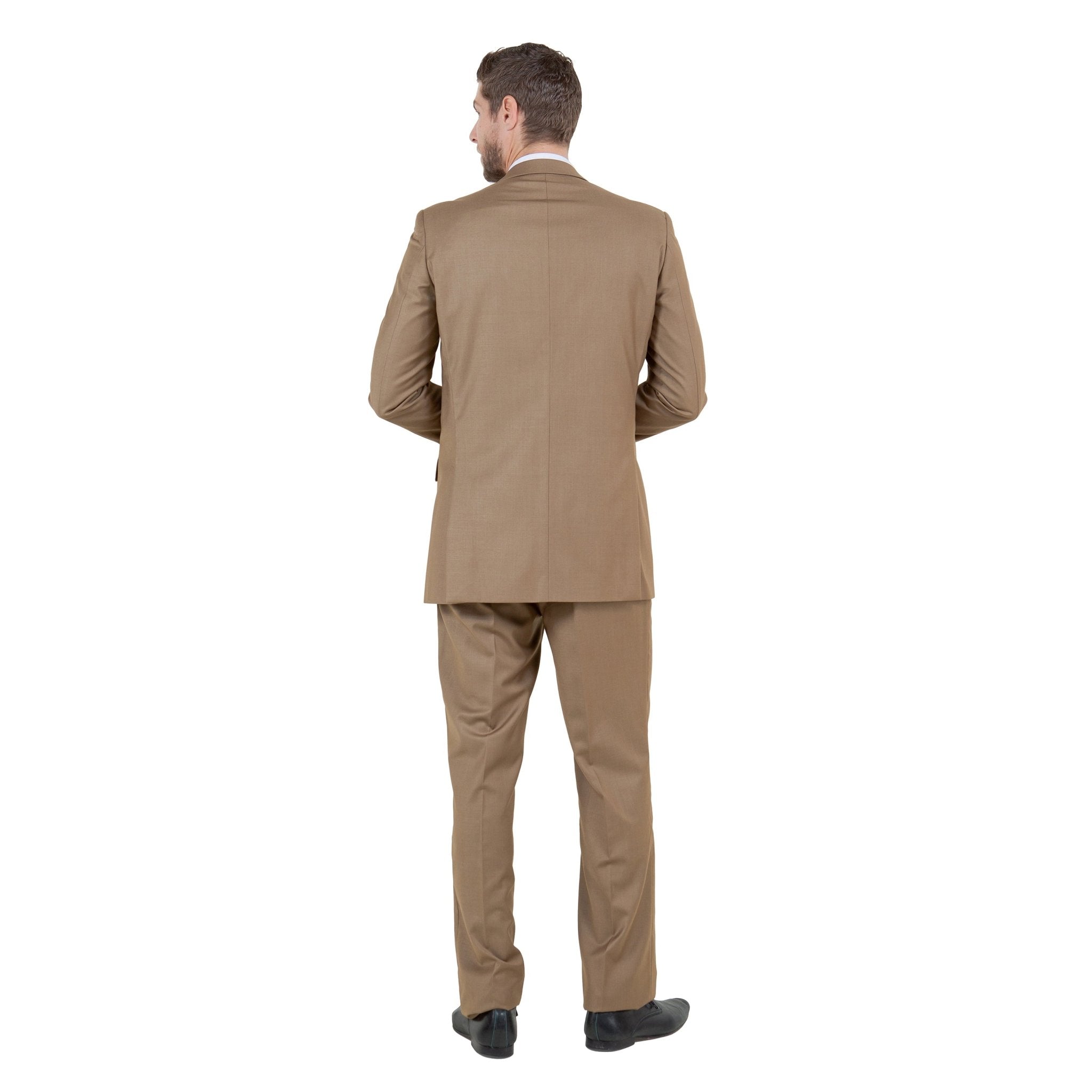 Men's Modern - Fit 3 - Piece Suit Set w/ Jacket, Vest and Pants - Bundle Bus