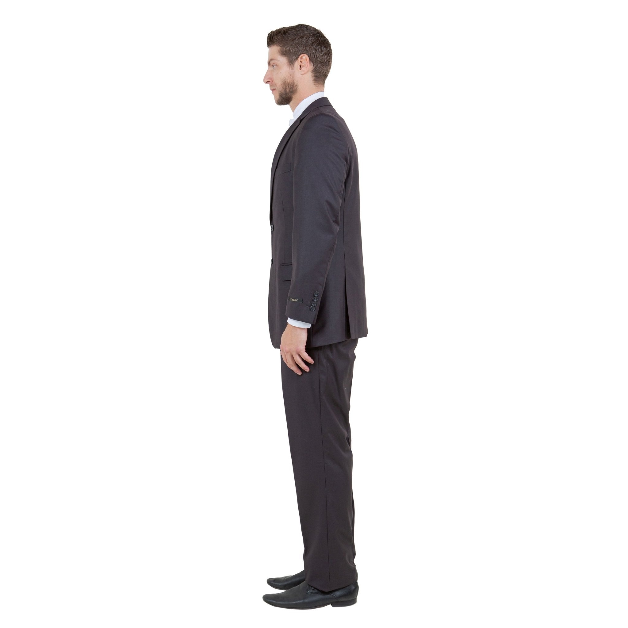 Men's Modern - Fit 3 - Piece Suit Set w/ Jacket, Vest and Pants - Bundle Bus