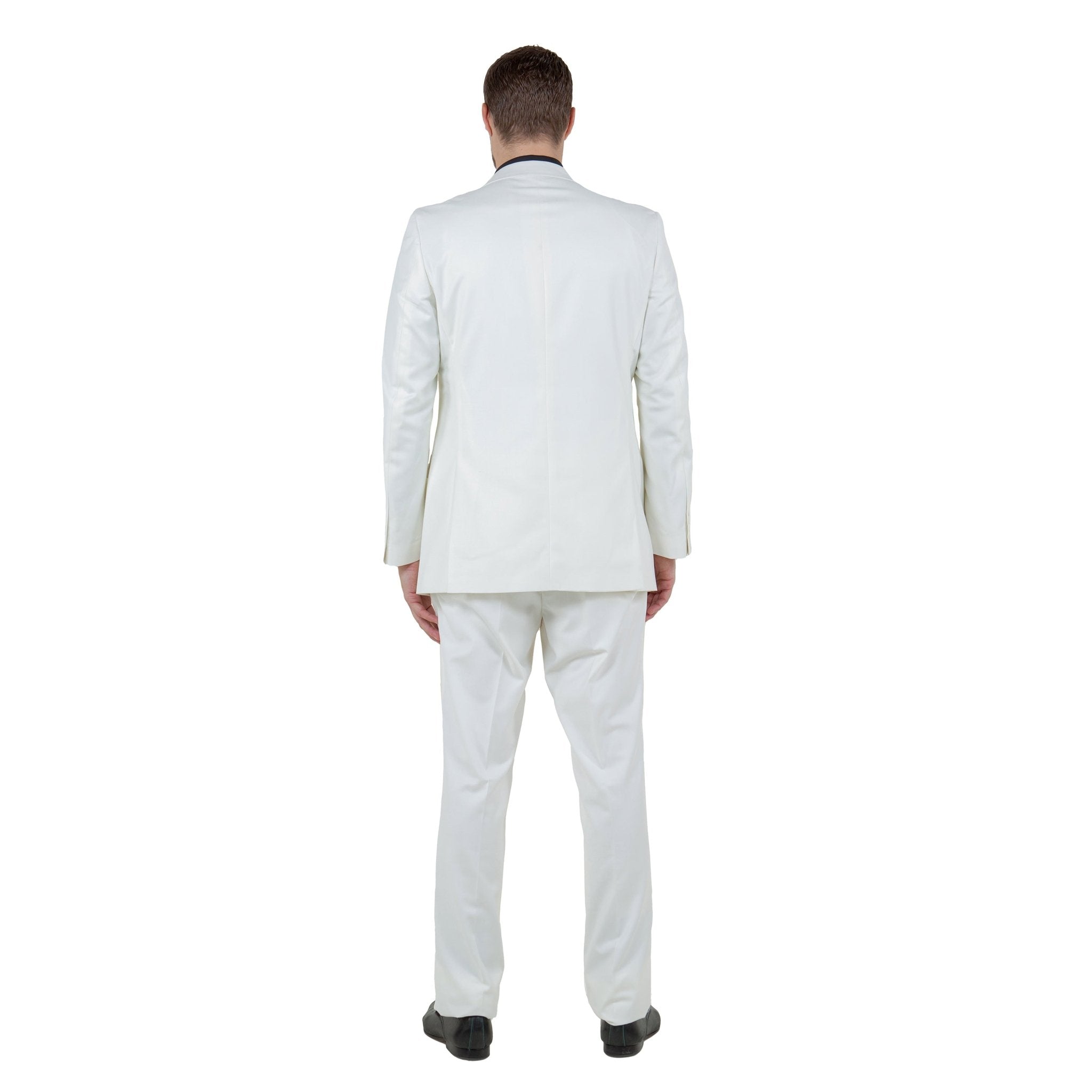 Men's Modern - Fit 3 - Piece Suit Set w/ Jacket, Vest and Pants - Bundle Bus
