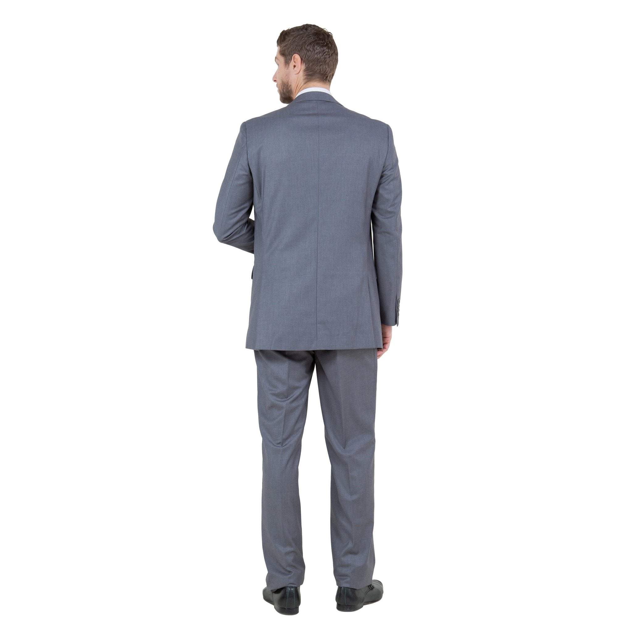 Men's Modern - Fit 3 - Piece Suit Set w/ Jacket, Vest and Pants - Bundle Bus