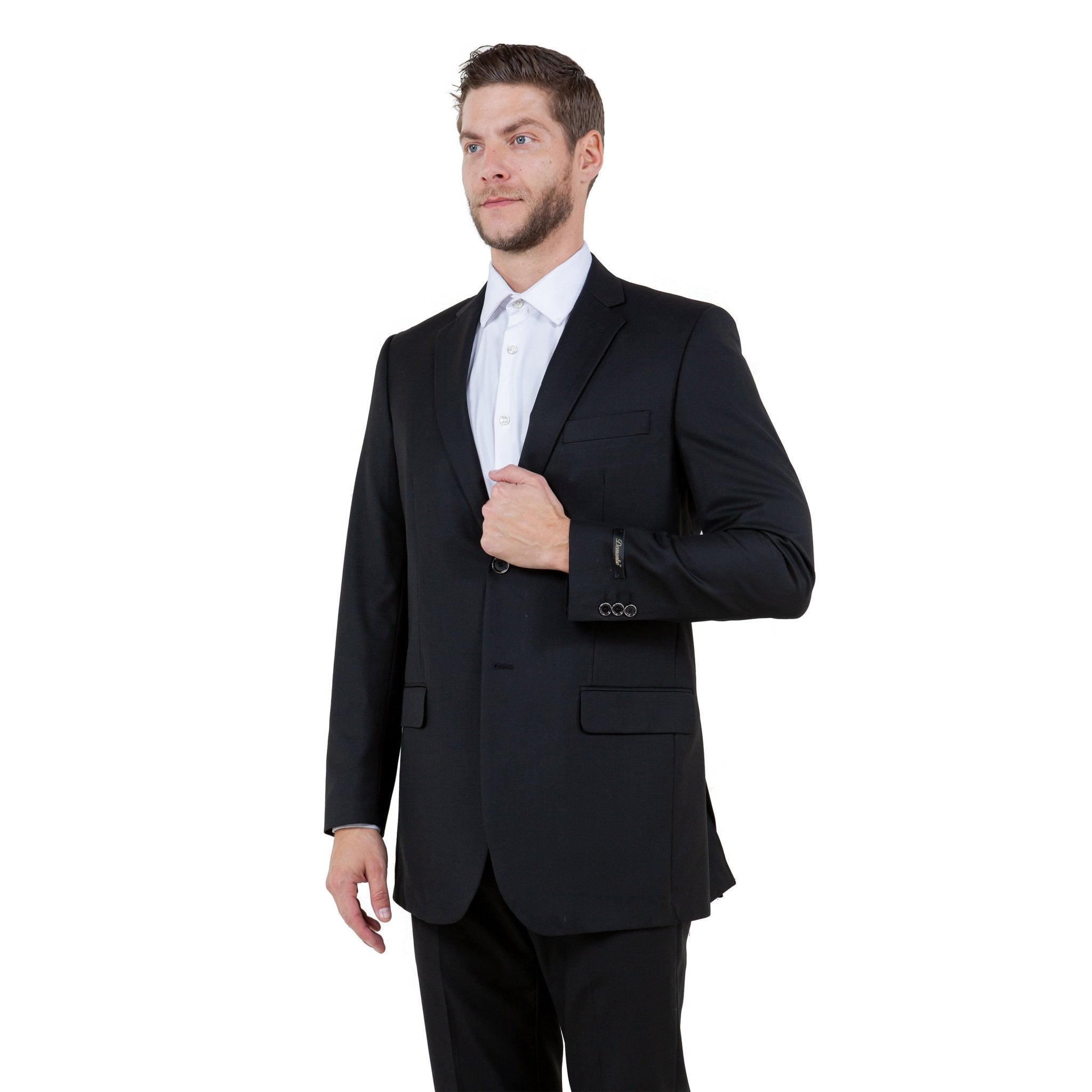 Men's Modern Fit Classic Sport Coat w/ Notch Lapel - Bundle Bus