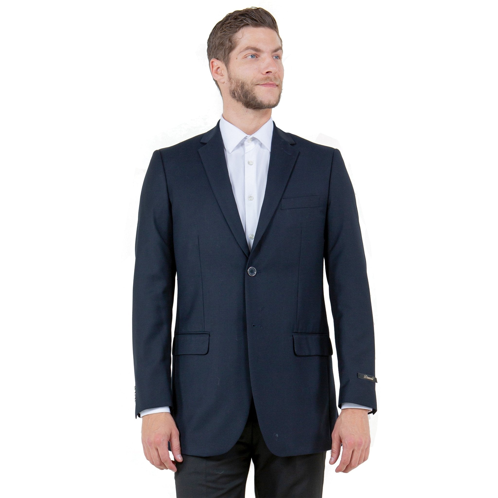 Men's Modern Fit Classic Sport Coat w/ Notch Lapel - Bundle Bus