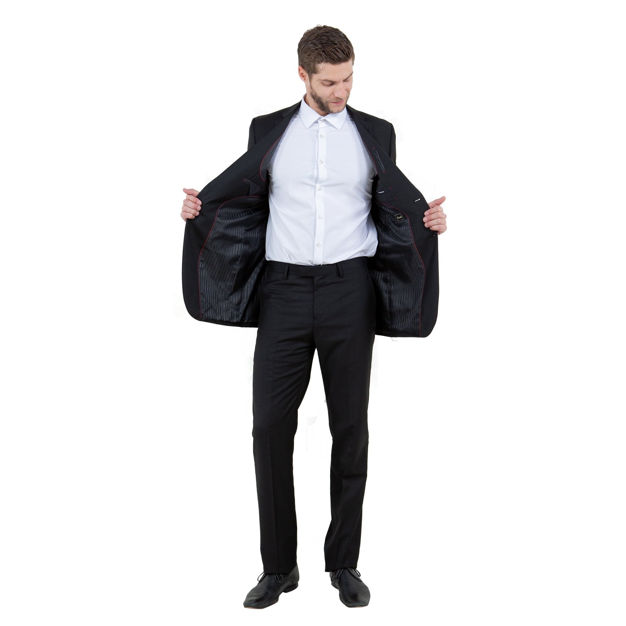 Men's Modern Fit Classic Sport Coat w/ Notch Lapel - Bundle Bus