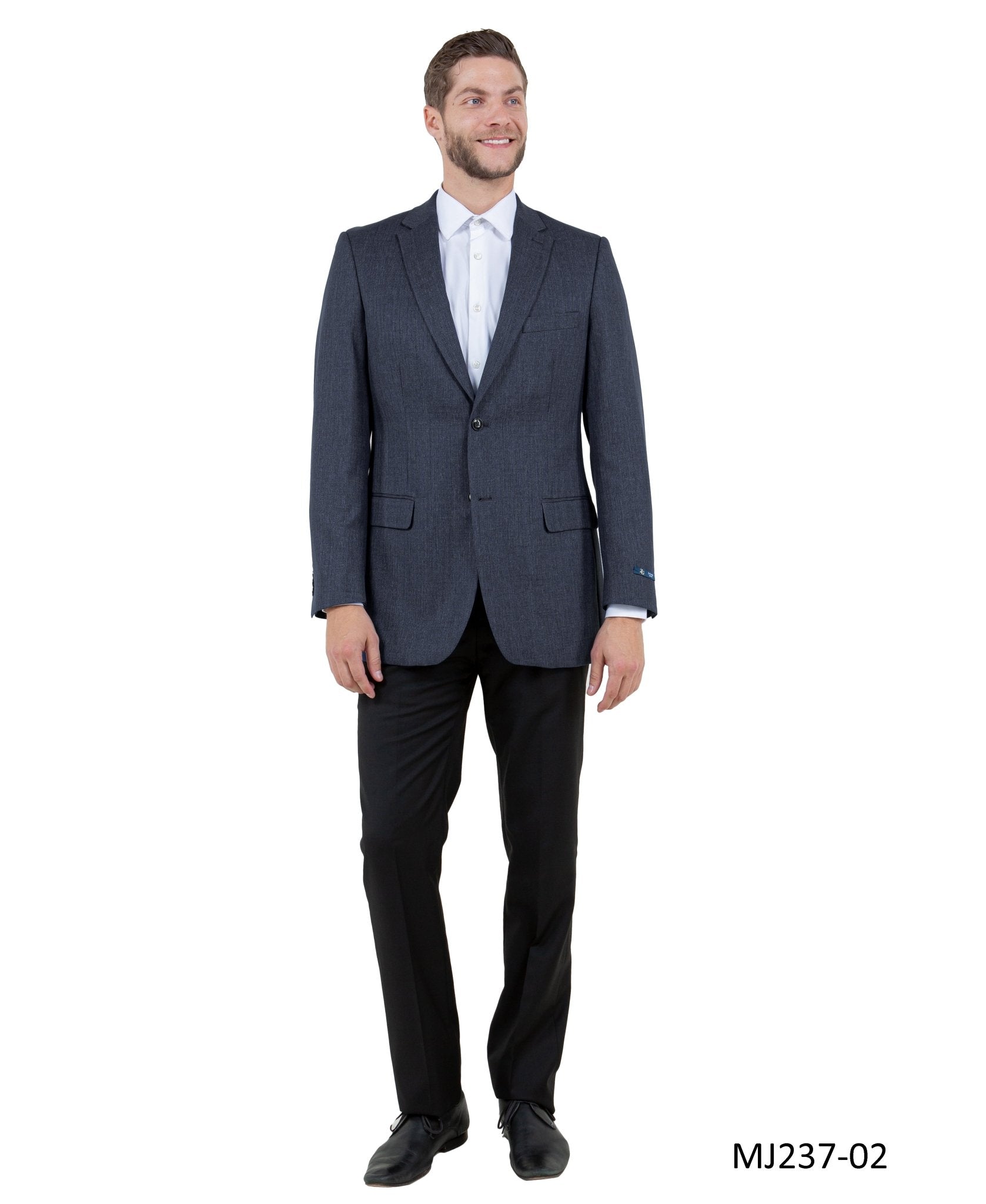 Men's Modern Fit Sport Coat w/ Notch Lapel - Bundle Bus