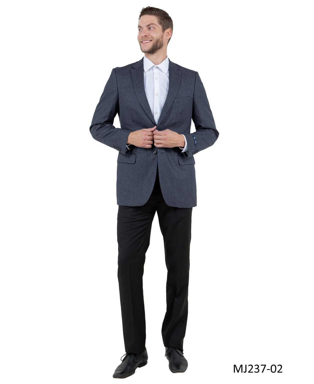 Men's Modern Fit Sport Coat w/ Notch Lapel - Bundle Bus