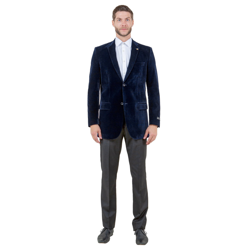 Men's Modern Fit Velvet Blazer Only - Bundle Bus