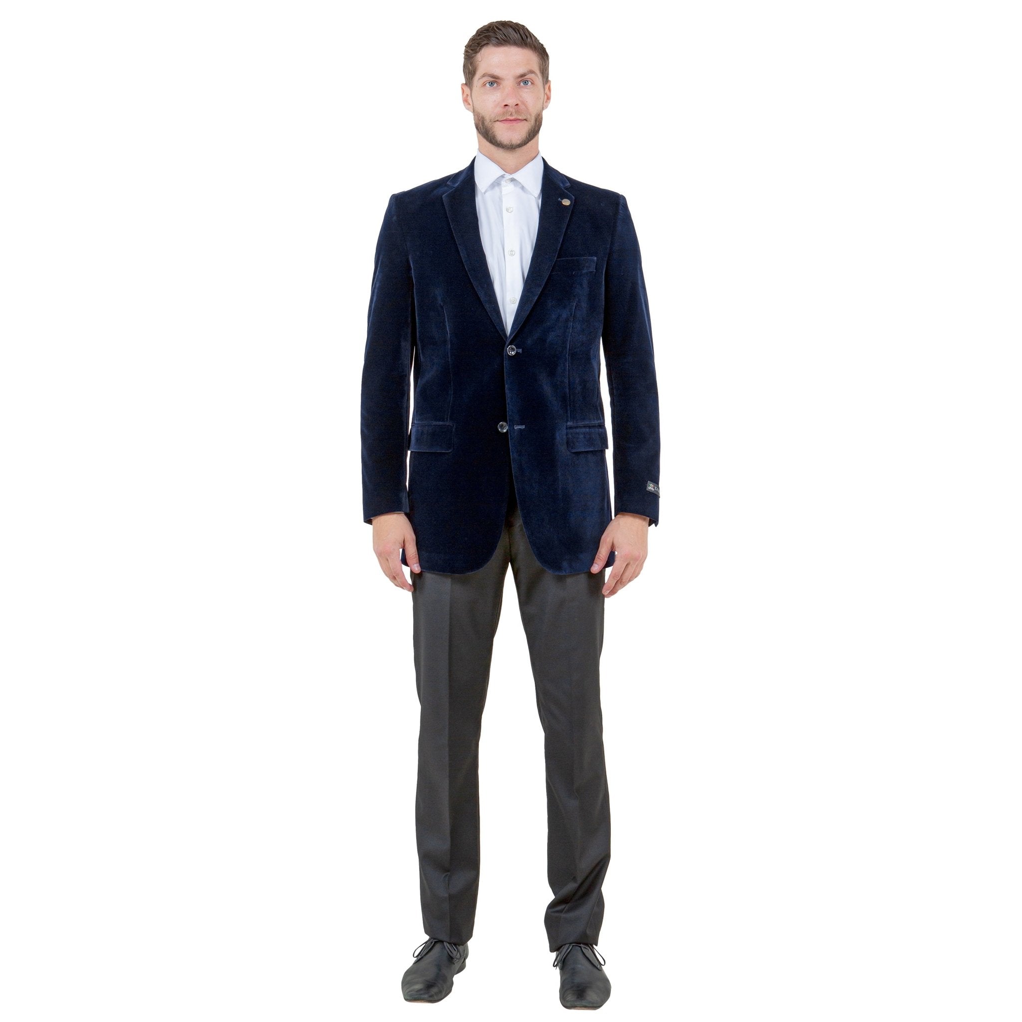 Men's Modern Fit Velvet Blazer Only - Bundle Bus