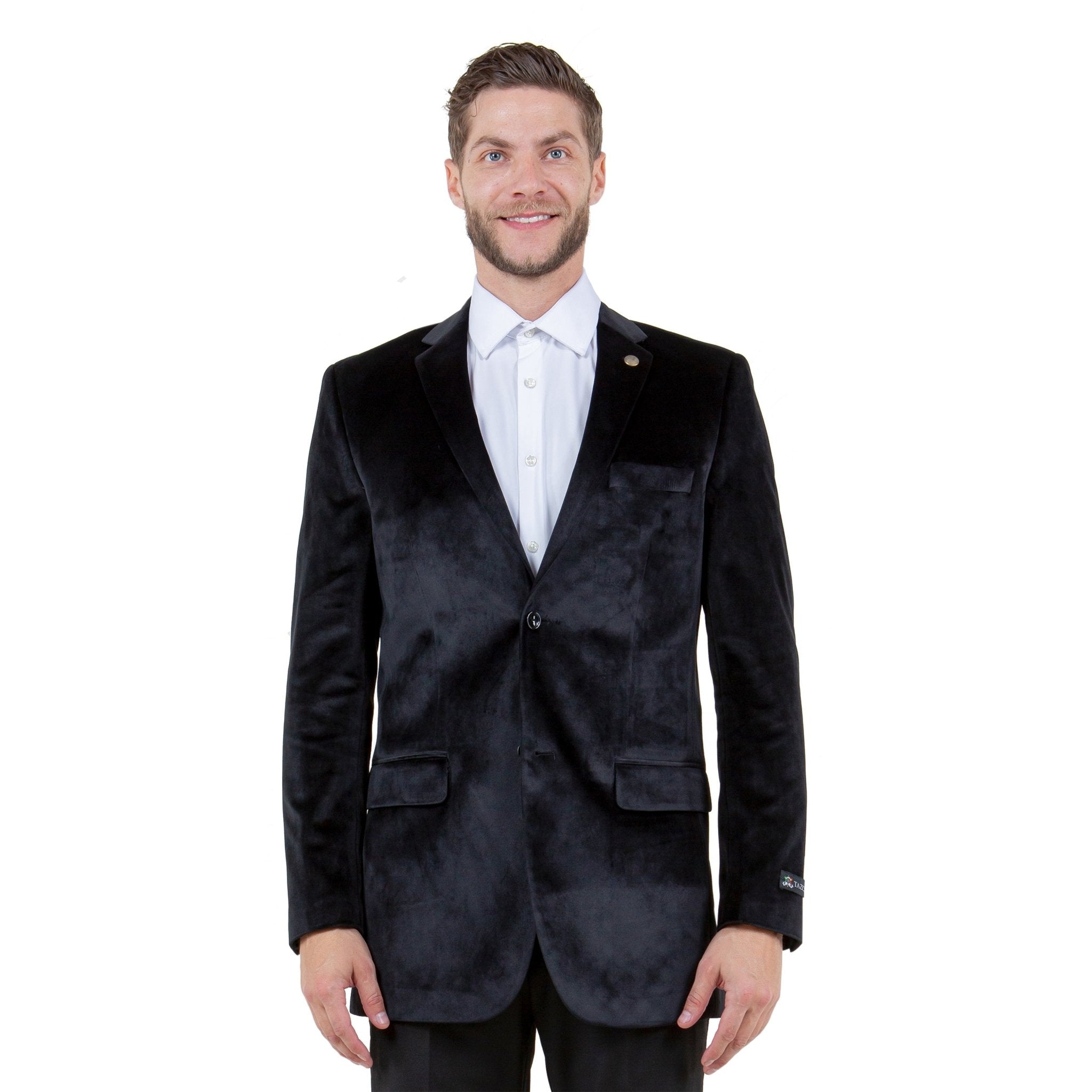 Men's Modern Fit Velvet Blazer Only - Bundle Bus